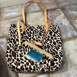 Consuela everyday Tote Bag with Tan Straps and Accent Wallet